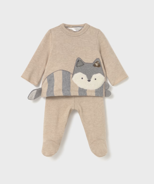 Mayoral Fox Design Top & Leggings Set Style 2558 - Oat